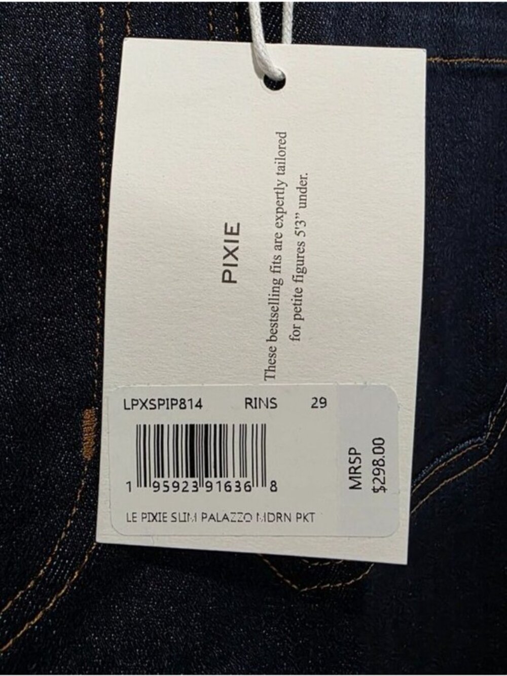 Frame Le Pixie Slim Palazzo Modern Pocket - Picture 6 of 9